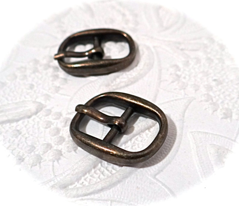 2 Brass Buckles Dollmaking Supplies Sewing Supplies RB-172