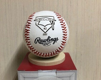 Graduate Senior Engraved Personalized Baseball Gift