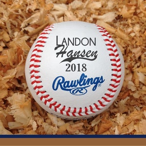 Personalized Engraved Baseball - Personalized with First and Last Name, and Date or Year