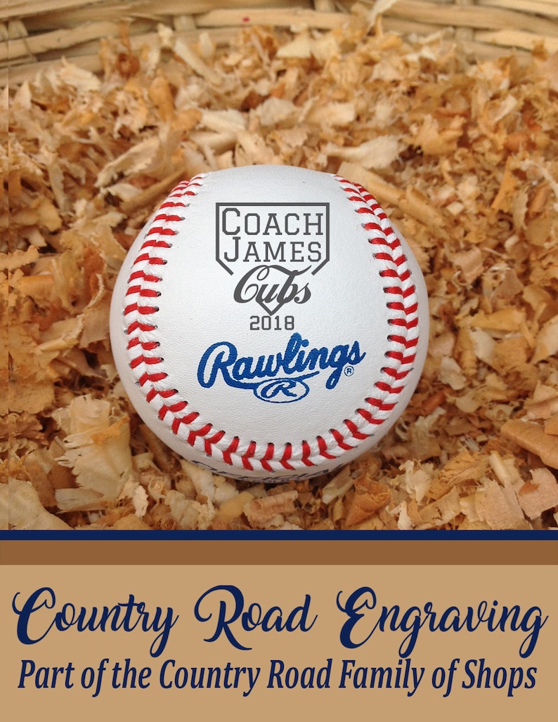 Baseball Coach's Gift Engraved Baseball Etsy