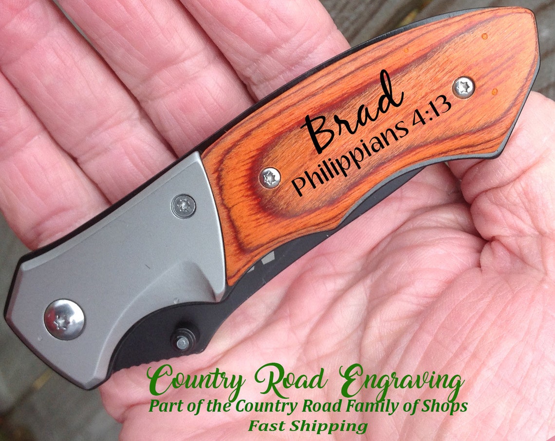 Personalized Graduation Knife With Scripture or Bible Verse Etsy