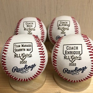 Coach's Baseball Personalized Gift Engraved Baseball