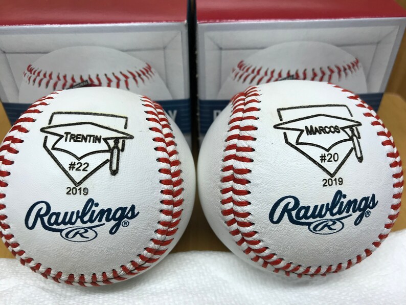 Graduate Senior Engraved Personalized Baseball Gift Etsy