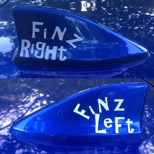 Hey Parrot Heads, we have Finz Left/Finz Right decals for the “fin” on the top of your car, suv or other vehicle. Finz Up!