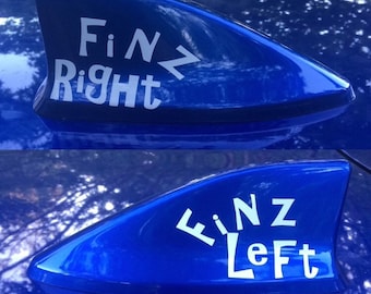 Hey Parrot Heads, we have Finz Left/Finz Right decals for the “fin” on the top of your car, suv or other vehicle. Finz Up!