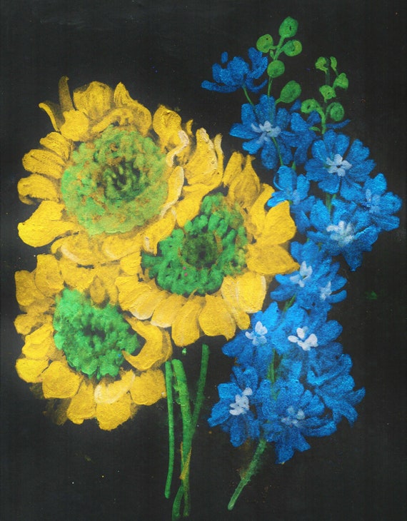 Artist Choice Mystery 11"x 14" Watercolor On Black Paper