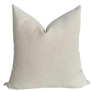 Fair Lady Pillow Cover, Solid Neutral Cream Designer Cushion Cover, HACKNER HOME