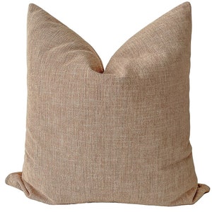 Just Peachy | Textured Pillow Cover, Decorative Pillow Cover, Neutral Pillow Cover, Designer Pillows, Vintage Inspired, Hackner Home