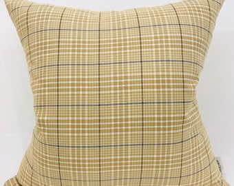 Gray & Rust Plaid Pillow Cover Plaid Gray & Rust Plaid Pillow Cover Plaid