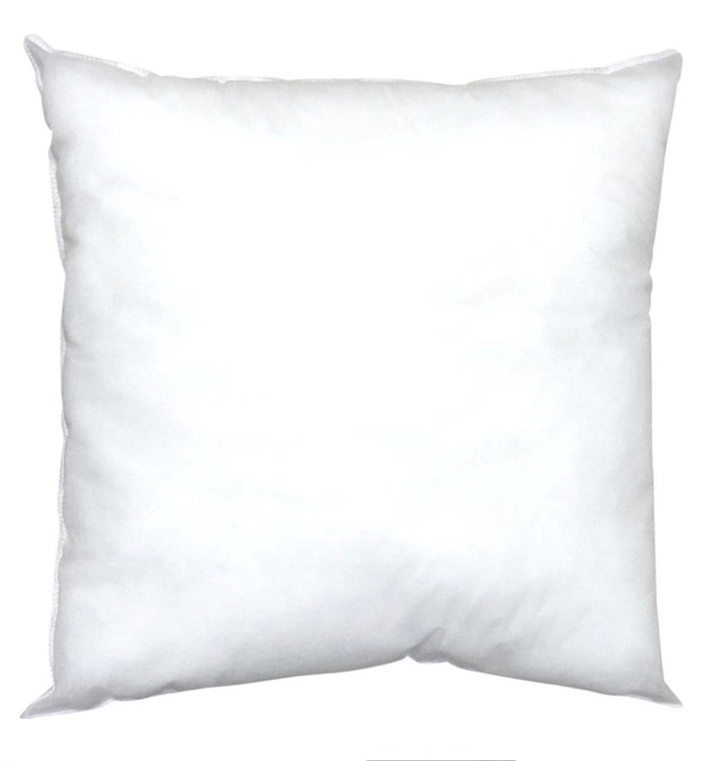 May include: A white pillow insert, a basic essential for crafting and decorating.