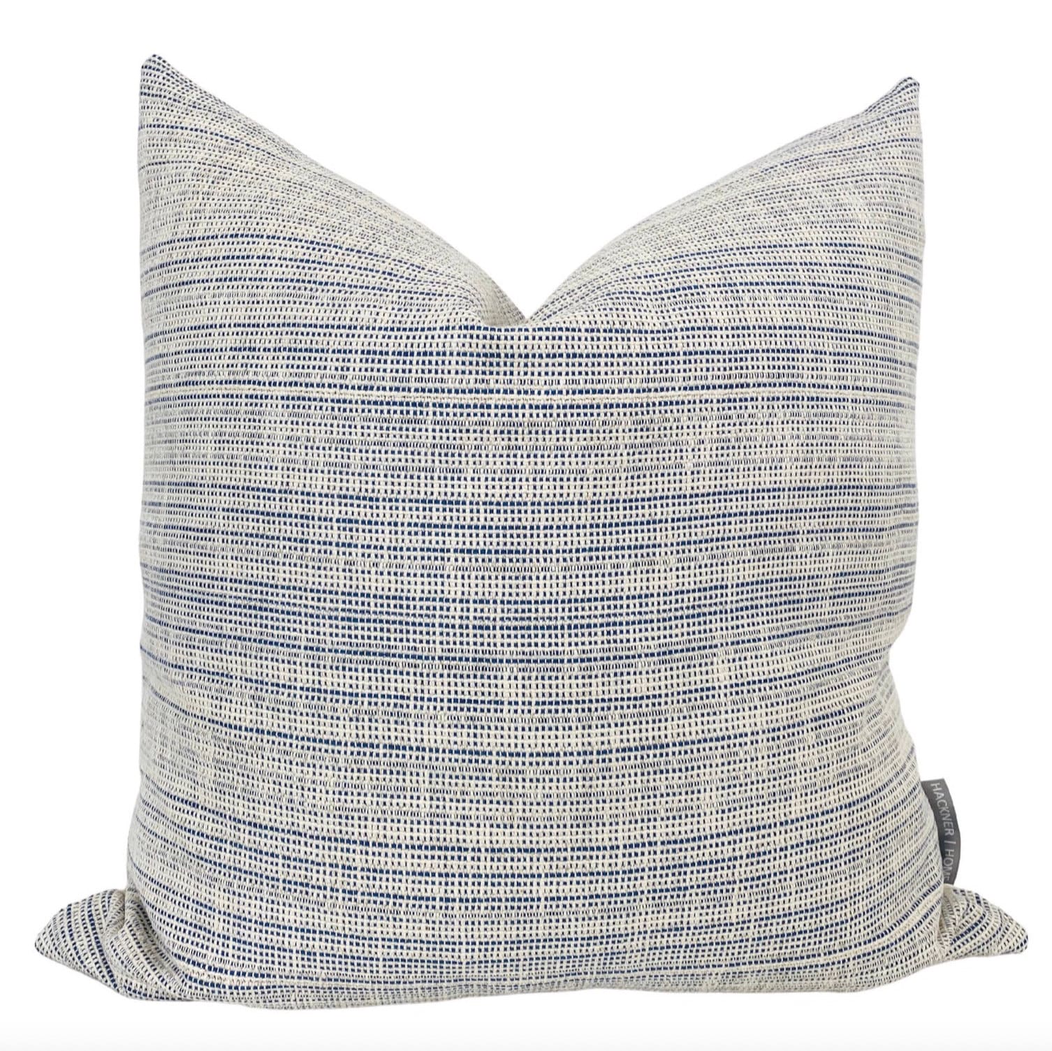 Blue Textured Linen Blue Pillow Cover Textured Pillow Etsy Australia