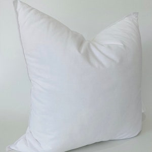 Synthetic Down, Hypoallergenic Faux Down Pillow Insert | Polyester Microfiber Form image 4