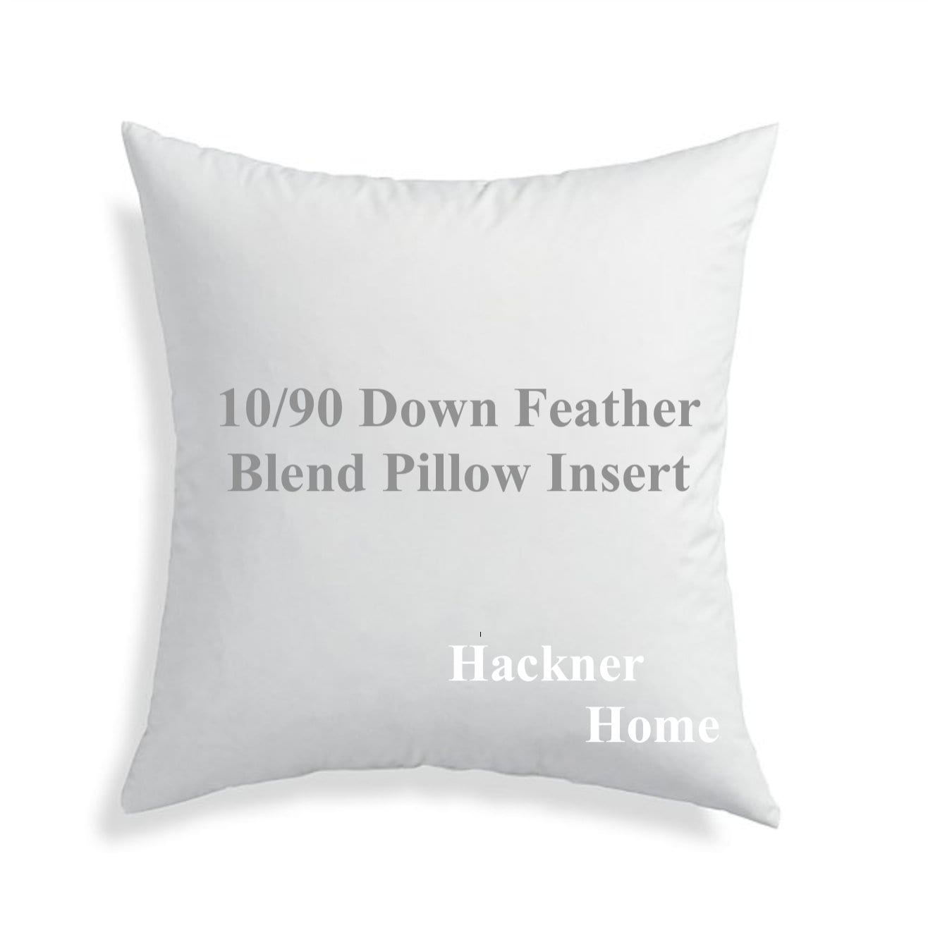 basic home 18x18 Decorative Throw Pillow Inserts-Down Feather Pillow  Inserts-Square-Cotton Fabric-Set of 2-White.