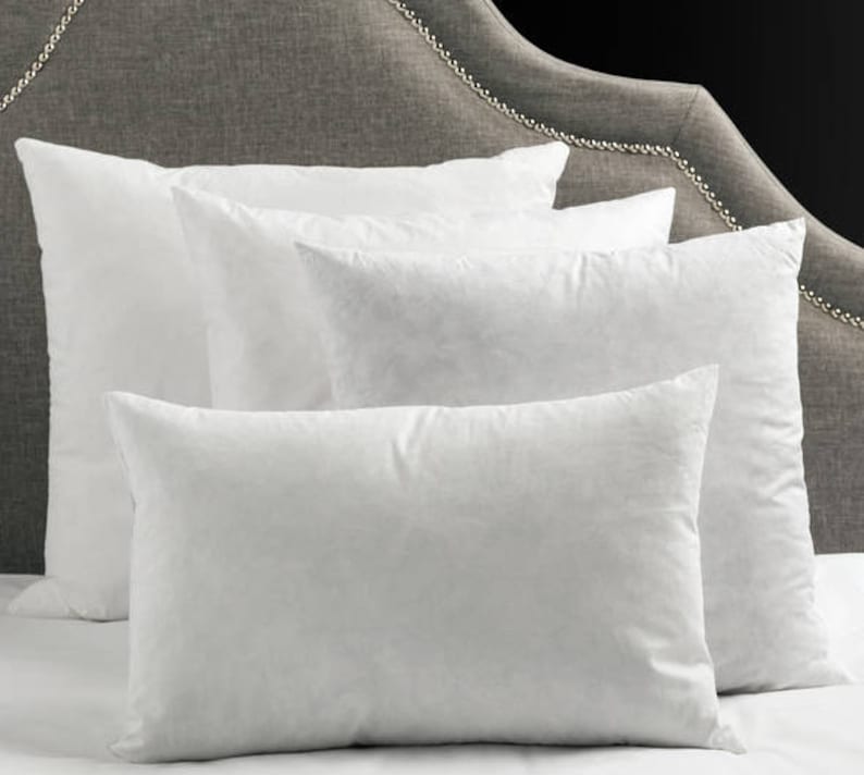 Down Feather Blend Pillow Inserts 10/90 Down Throw Pillow Etsy