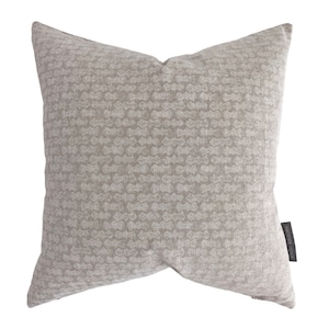 Sandy | Neutral Pillow Cover, Boho Pillow Cover, Beige Pillow Cover, White and Beige Pillow, Tribal Pillow, Boho Style Pillow, HACKNER HOME