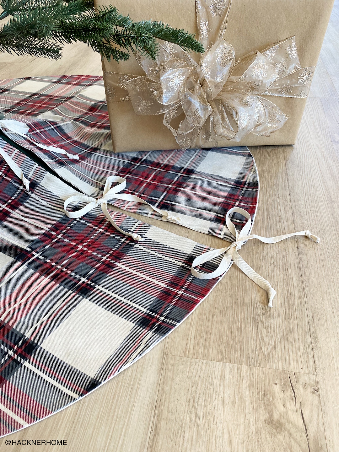 Red Plaid Tree Skirt 