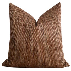 Weathered Rust Pillow Cover, Rust Pillow Cover, Distressed Pillow Cover, Pillow Cover, Designer Pillow, Textured Pillows, Hackner Home