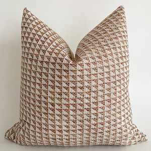 Multi Weave Pillow Cover, Multi Color Pillow Cover, Rust Pillow Cover, Earth Tone Pillow, HACKNER HOME
