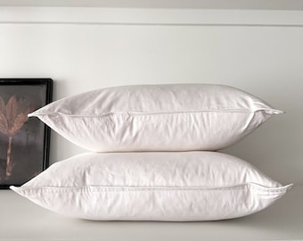 10/90 Down Feather Pillow Inserts - Premium Quality, Down Throw Pillow Insert, Hackner Home