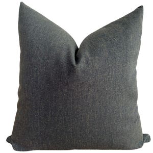 Jean Pillow Cover, Textured Blue Pillow Cover, Blue Pillow Cover, Decorative Pillow Cover, Designer Pillows, Throw Pillows, HACKNER HOME
