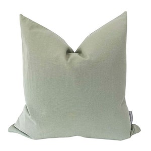 Eucalyptus | Green Pillow Cover, Pale Green Pillow, Solid Pillow Cover, Solid Green Pillow, Decorative Pillow Cover, HACKNER HOME pillows