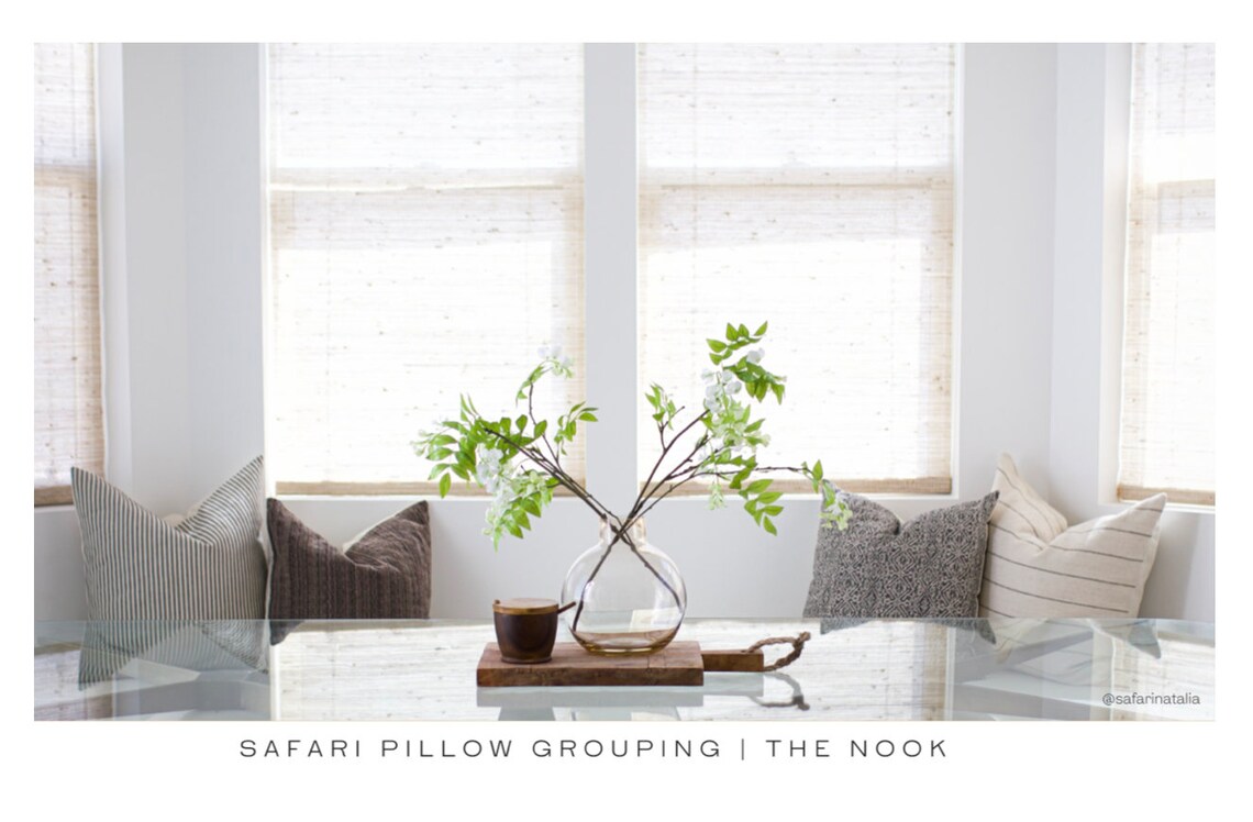 Safari Pillow Grouping Pillow Cover Set Designer Pillow Etsy