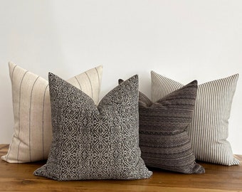 Safari Pillow Grouping | Pillow Cover Set, Designer Pillow Cover, Brown Pillow Cover, Boho Pillow Covers, Curated pillow, HACKNER HOME