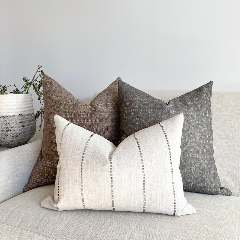 Eadda Set Pillow Cover Set Decorative Pillow Grouping Boho Etsy