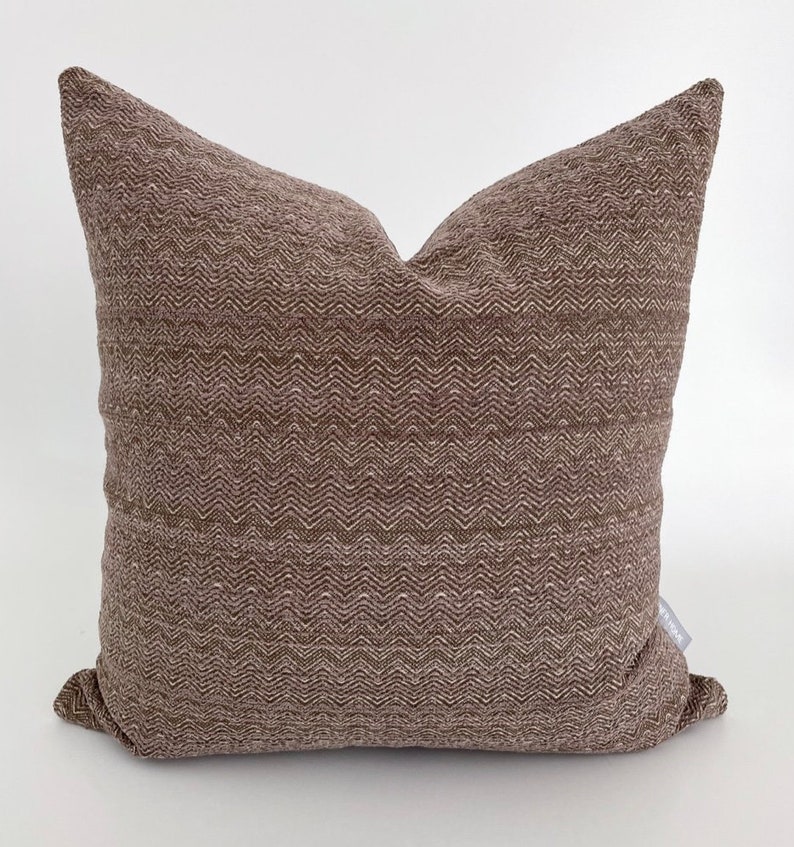 Cocoa Brown Pillow Cover Decorative Pillow Cover Textured Etsy