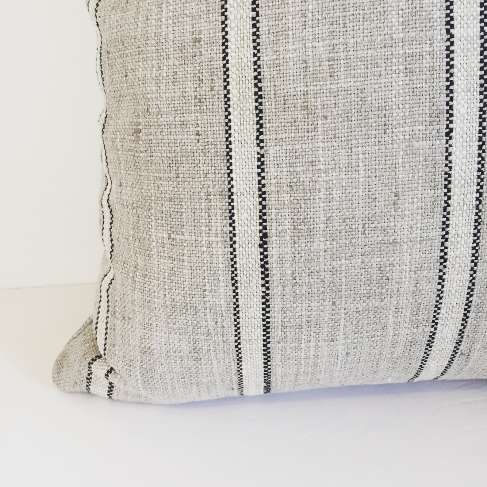 P Kaufman Pillow Cover Stripe Pillow Cover Gray Stripe Etsy