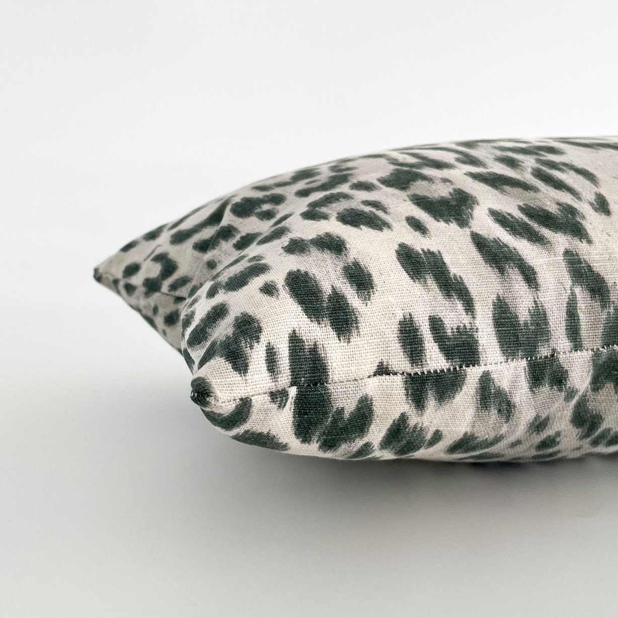 Leopard Gray Pillow Cover Leopard Pillow Cover Gray Pillow Etsy