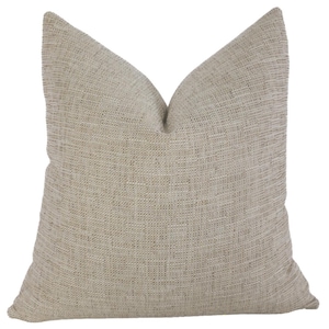 Sisal Indoor/Outdoor Pillow Cover, Cream Pillow Cover, Distressed Pillow Cover, Pillow Cover, Designer Pillow, Outdoor Pillow, Hackner Home