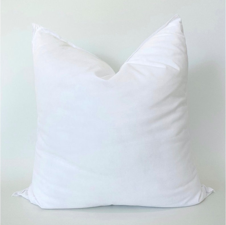 Synthetic Down, Hypoallergenic Faux Down Pillow Insert | Polyester Microfiber Form image 1
