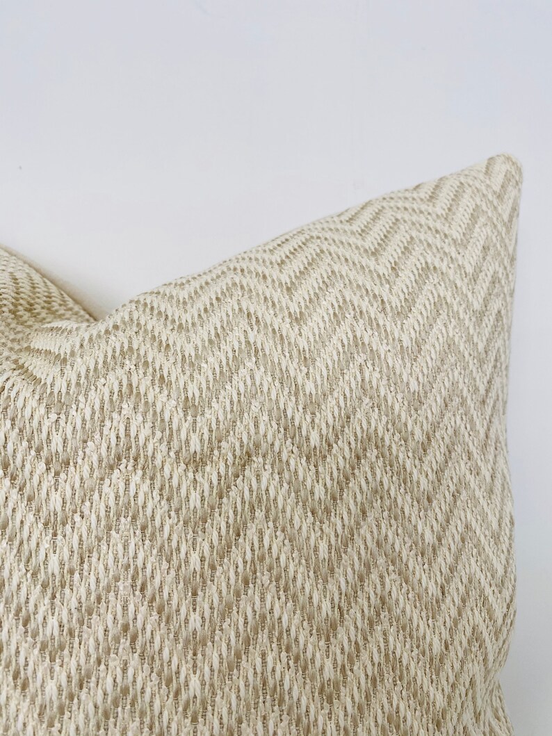 Basketweave Creamy Pillow Cover Neutral Textured Pillow Etsy