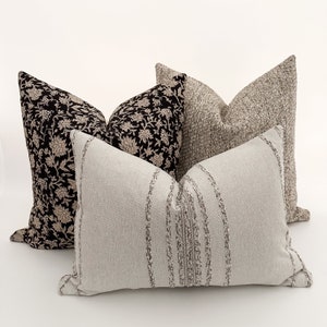 Autumn Leaf Pillow Cover Set, Fall Pillows, Farmhouse Pillows, Floral Pillows, Designer Pillows, Pillow Combos, HACKNER HOME