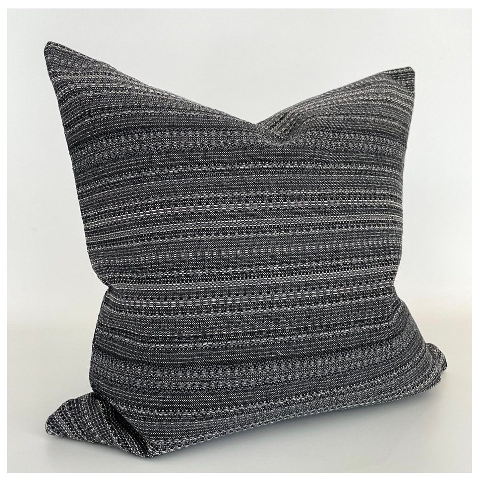 Boho Midnight Pillow Cover Dark Blue Black Pillow Cover Etsy