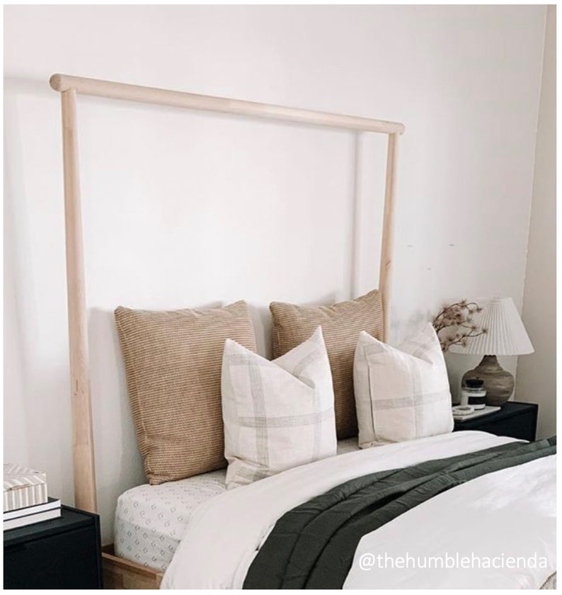 Linen Windowpane Pillow Cover Cream Linen Pillow Designer Etsy