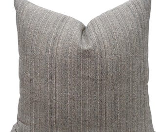 Stone Heathered Pillow Cover, Distressed Textured Cushion Cover, Designer Pillows, HACKNER HOME