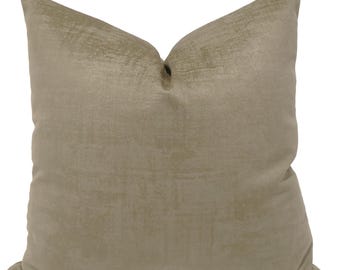 Isla Sage Velvet Pillow Cover, Soft Luxury Cushion Cover, HACKNER HOME
