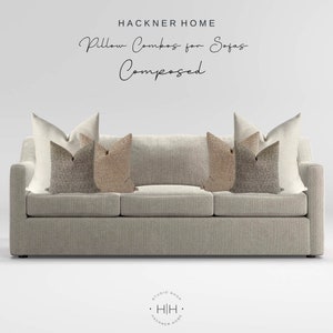 Sofa Pillow Combo | Composed, Sofa Pillows, Pillow Sets, Pillow Combo, Pillow Set for Sofa, HACKNER HOME PILLOWS