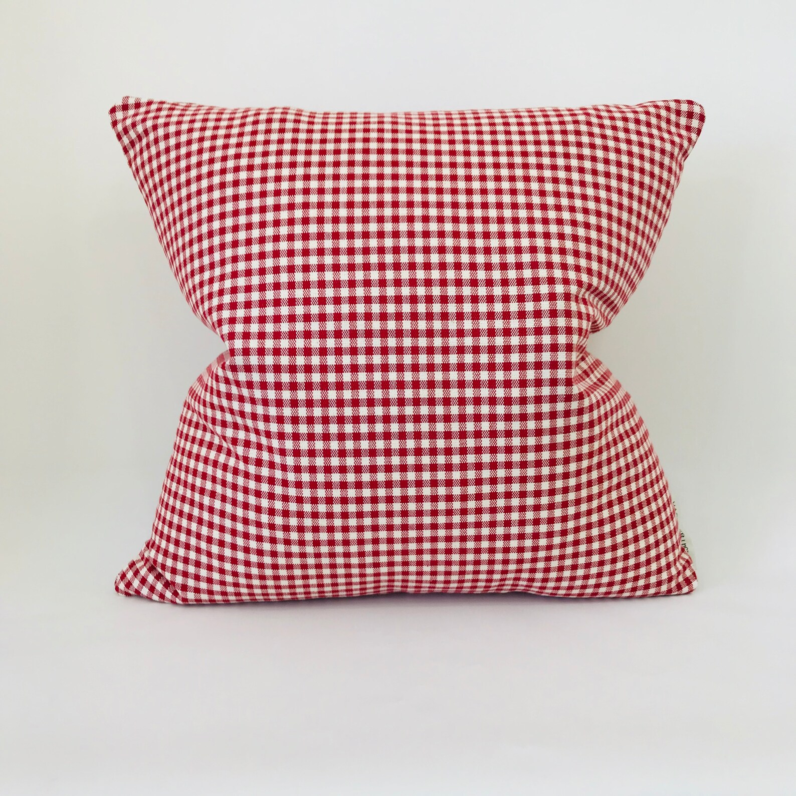 Red Check Pillow Cover Red Pillow Red Plaid Pillow Cover Etsy