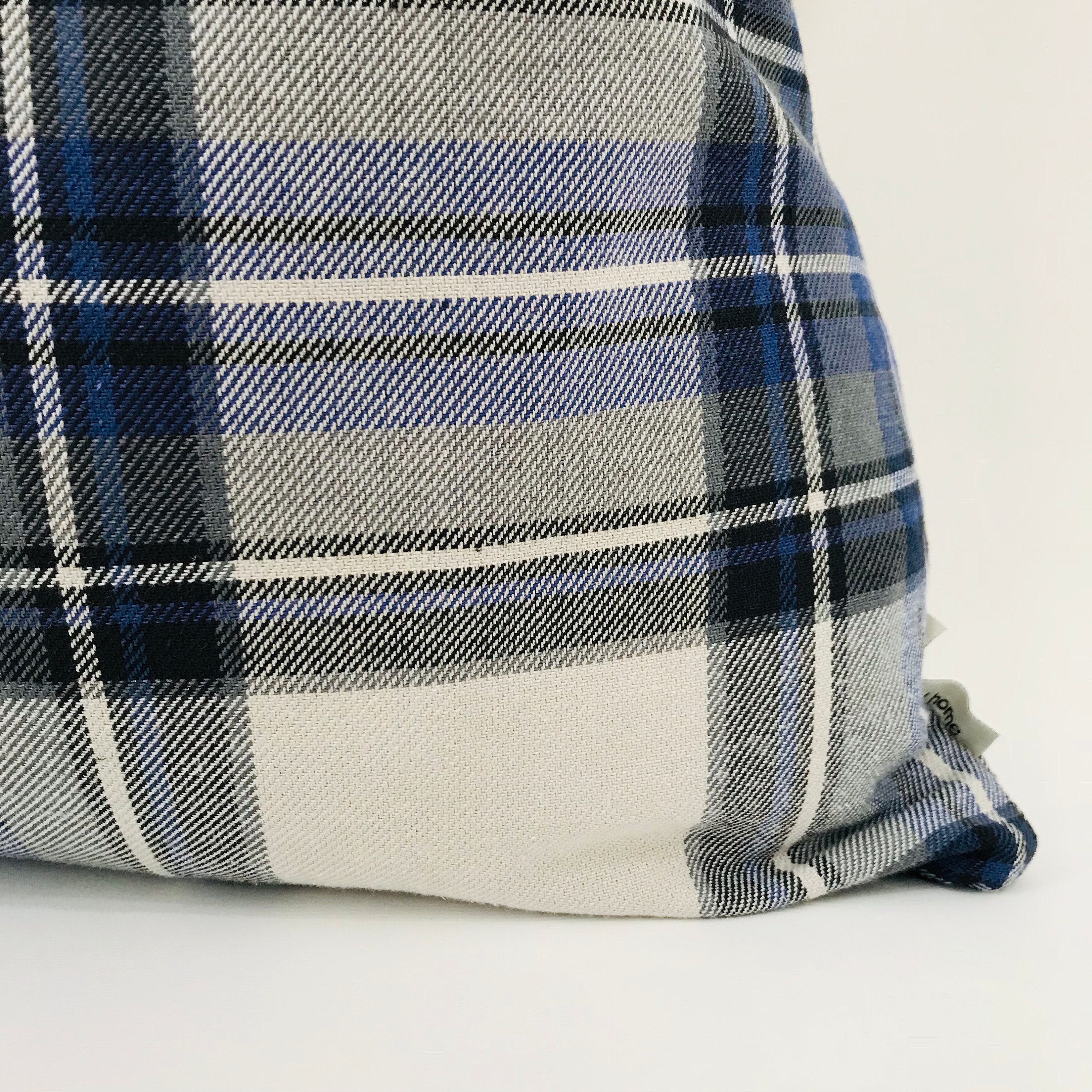 Blue & Gray Tartan Pillow Cover Plaid Pillow Cover Tartan Etsy