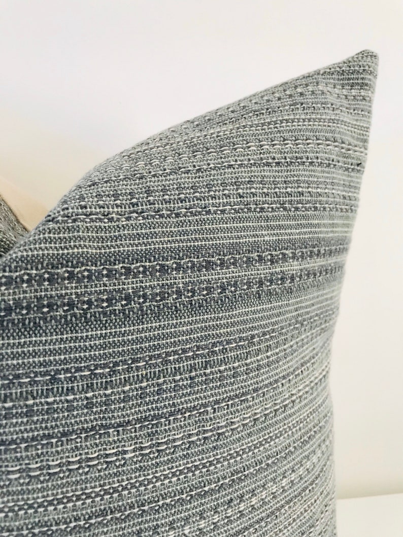 Boho Blue Pillow Cover Blue Green Pillow Textured Pillow Etsy