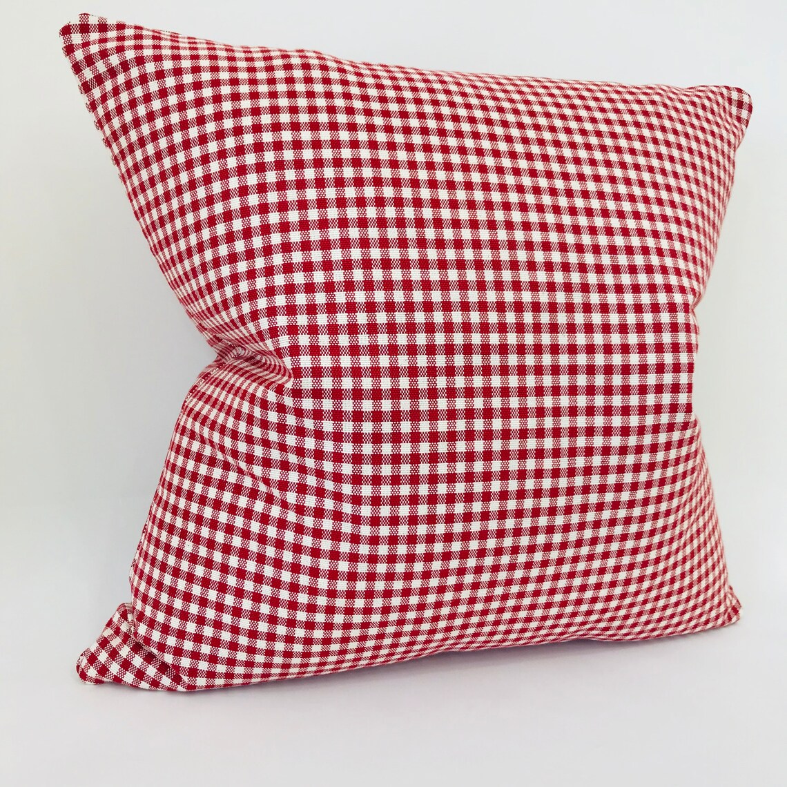 Red Check Pillow Cover Red Pillow Red Plaid Pillow Cover Etsy