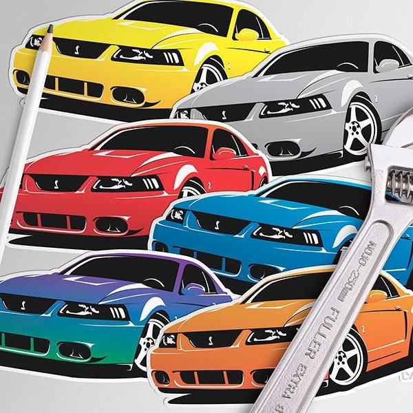 2003-04 Ford Mustang Cobra Decals - Multiple Colors: You Choose