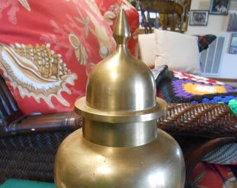Large Brass GINGER JAR