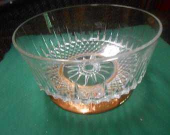 Large Centerpiece BOWL with Copper Base