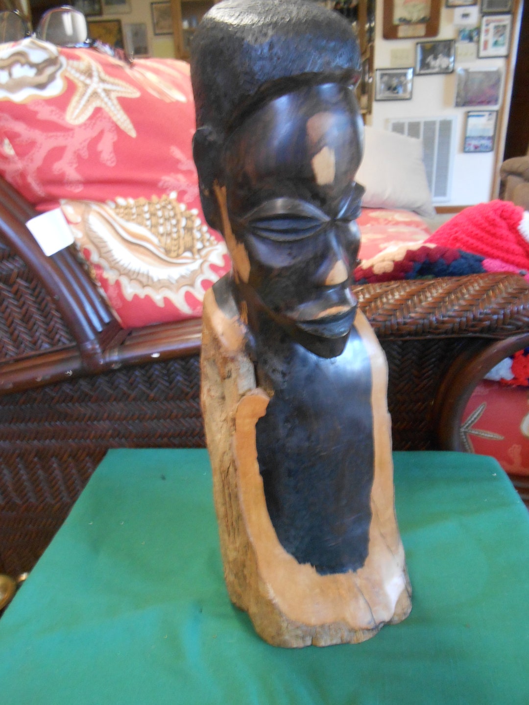 Handcrafted AFRICAN ebony Wood STATUE Etsy