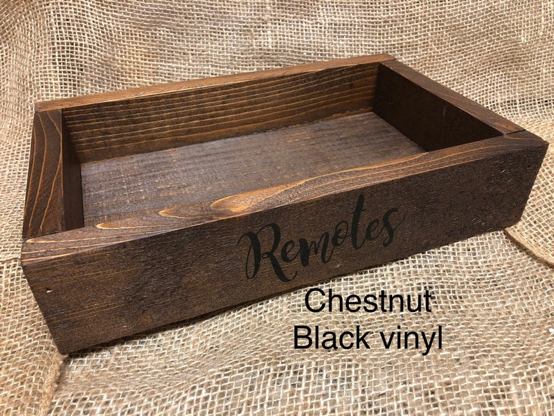 Wood Remote Control BoxRustic Remote HolderBoxFarmhouse Etsy