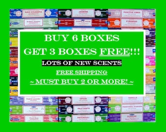 Satya Incense Sticks: Buy 6 Boxes Get 3 Boxes Free!